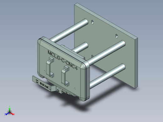 MCLG-C笔记本CNC工装夹具三维模型-CNC4-1214正等轴测缩略图