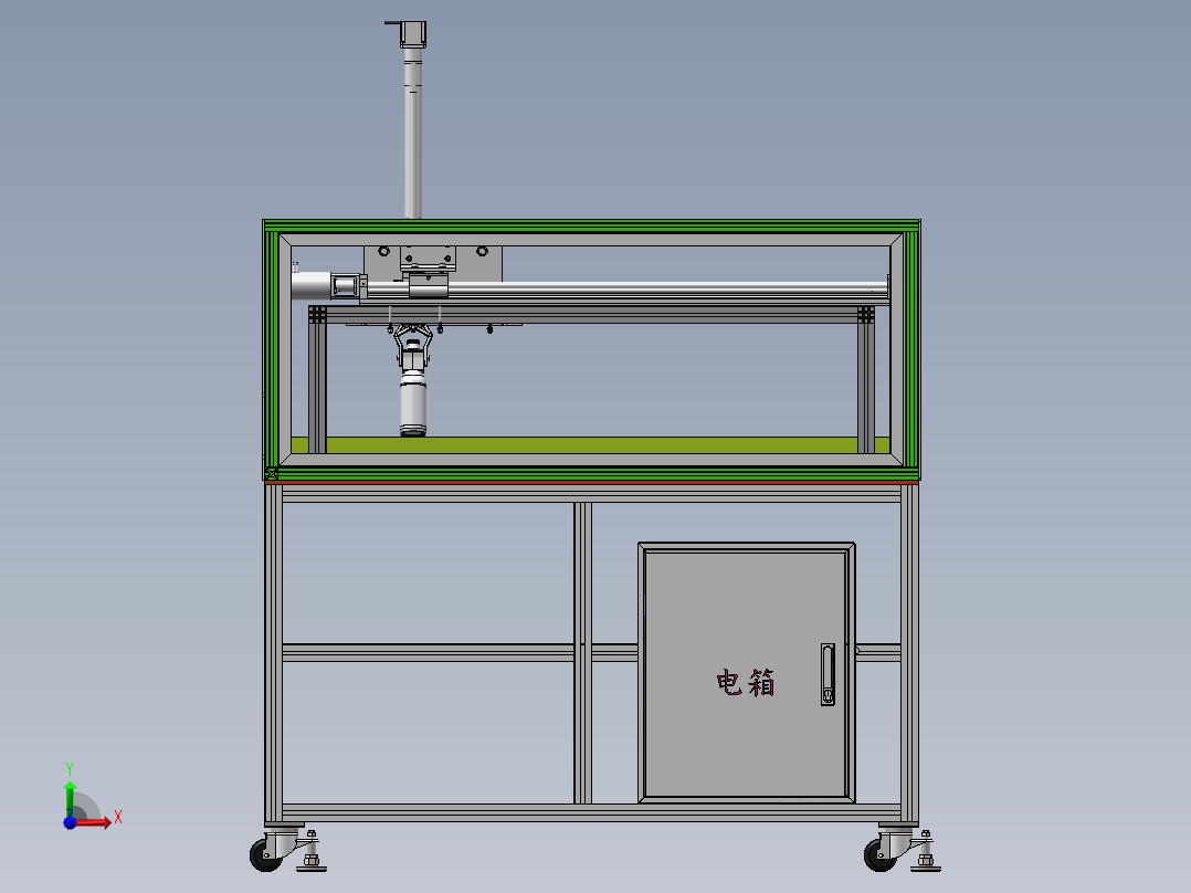 平行夹取移栽机sw18可编辑前视图