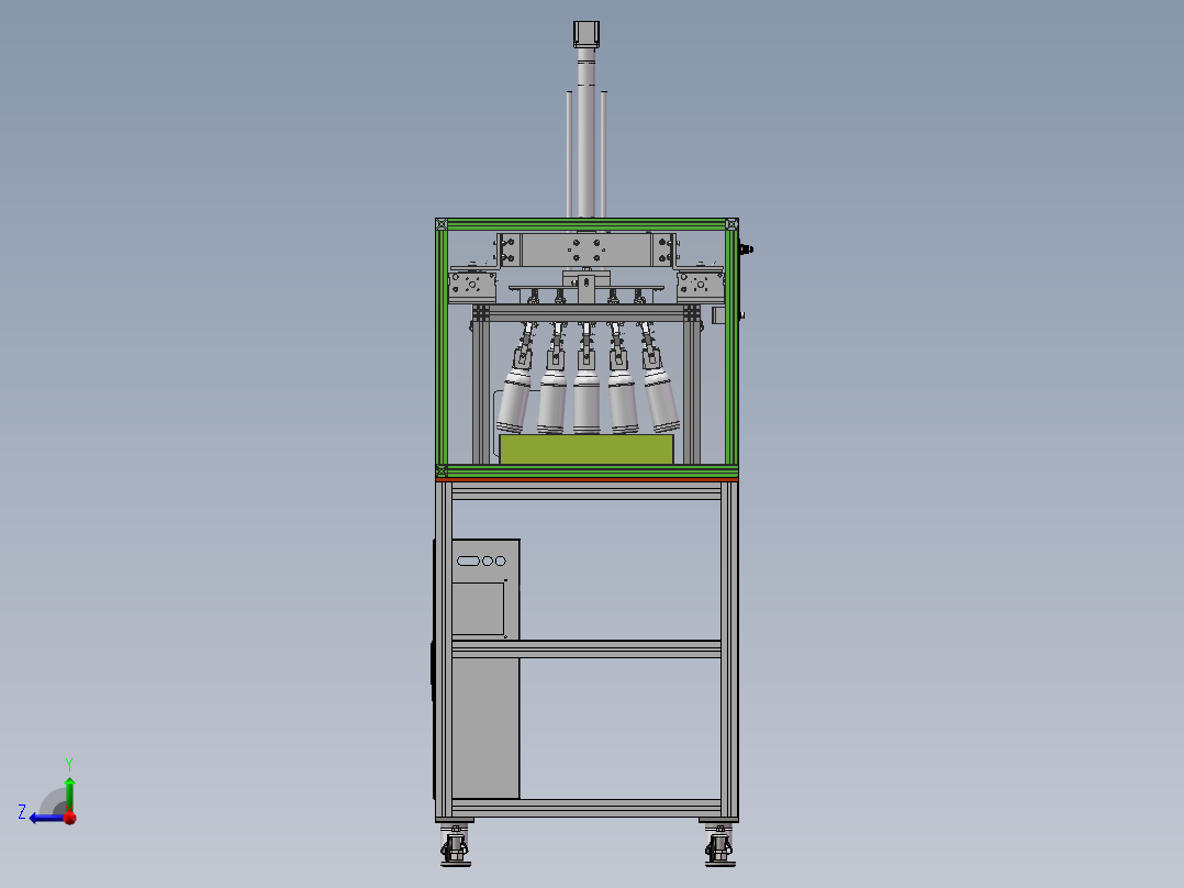 平行夹取移栽机sw18可编辑右视图