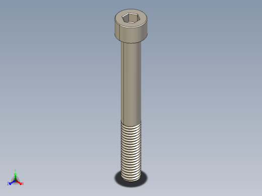 Screw_DIN_912_M8x70_A2.STEP公制内六角螺钉