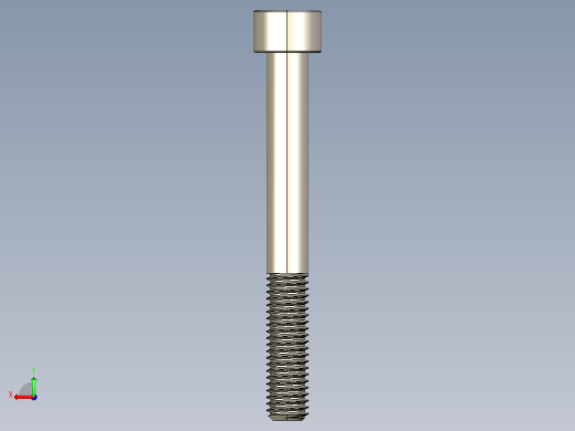 Screw_DIN_912_M8x70_A2.STEP公制内六角螺钉后视缩略图