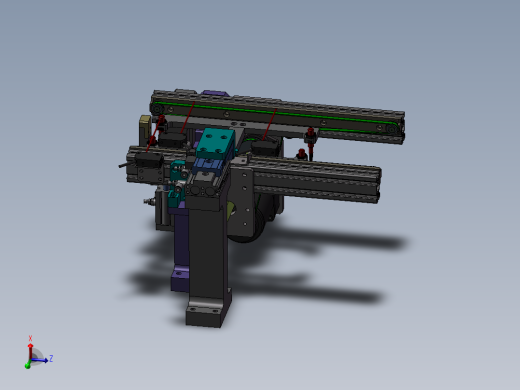 0.329米双带输送机构