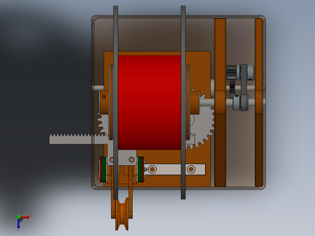 A2004377-线轴机俯视图