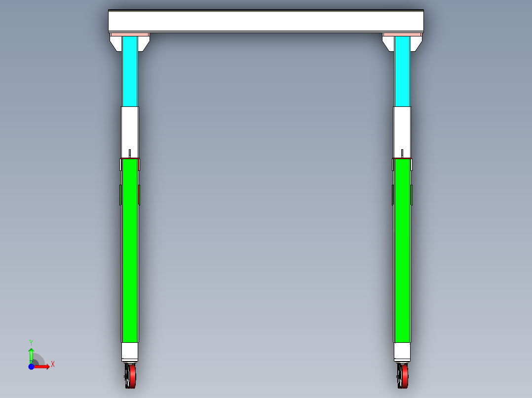 移动式门式起重机   x_t前视图