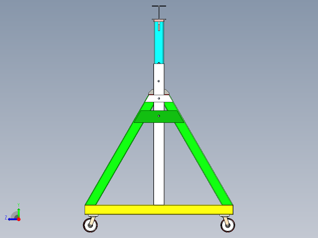 移动式门式起重机   x_t右视图