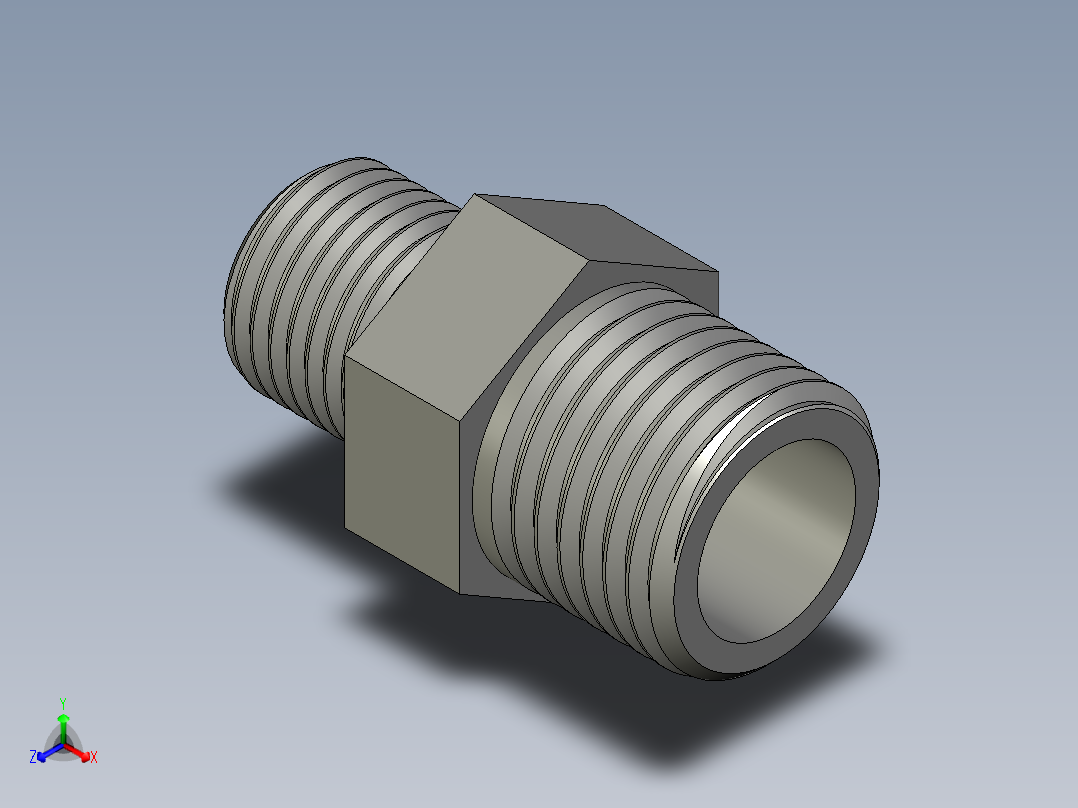 螺纹管对丝-六角异径 DN10-DN8