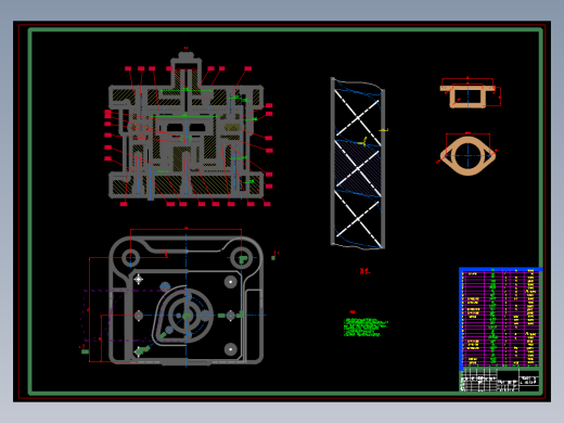 双孔凸缘筒形端盖零件的冲压模具设计及工艺编制-落料、拉伸、冲孔复合模含开题及10张CAD图