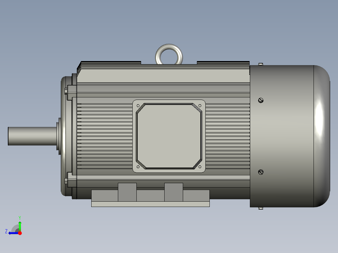 YE3-4三相异步电动机(IMB3)(右侧出线)YE3-160M-4右视图