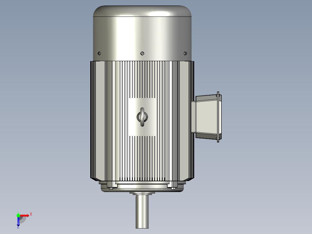 YE3-4三相异步电动机(IMB3)(右侧出线)YE3-160M-4俯视图