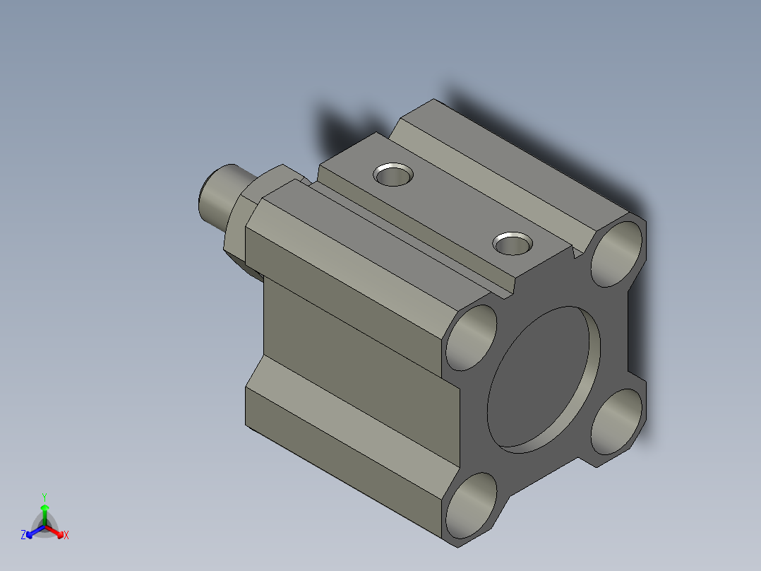 11CQ2B20-15DM(SMC汽缸)主视图