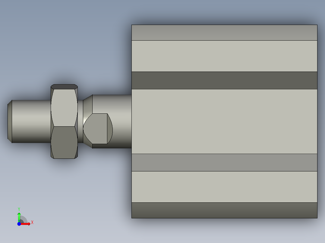 11CQ2B20-15DM(SMC汽缸)前视图