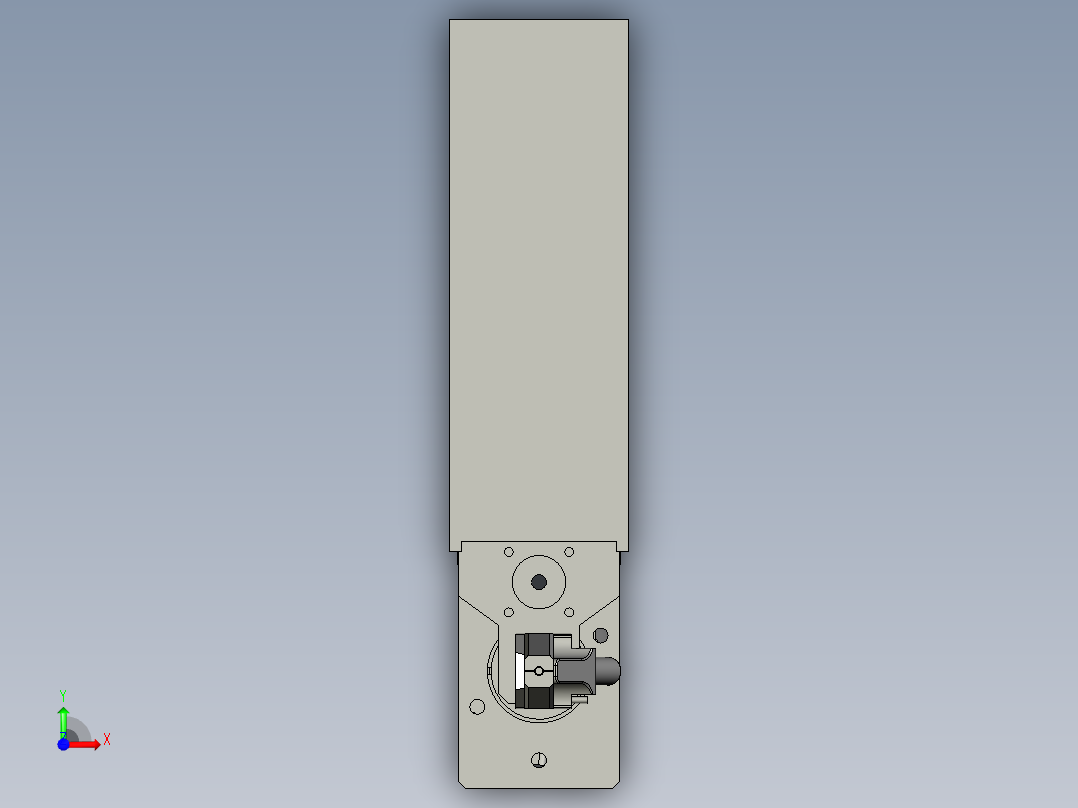 外壳锁螺丝前视图