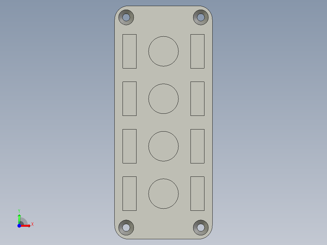 四位按钮盒-市购--网购前视图
