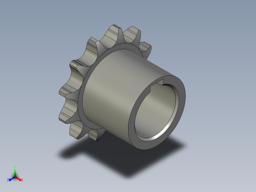 链轮08B-12螺旋轴