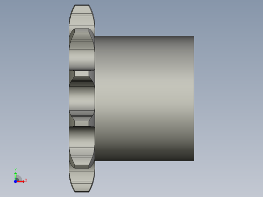 链轮08B-12螺旋轴前视缩略图