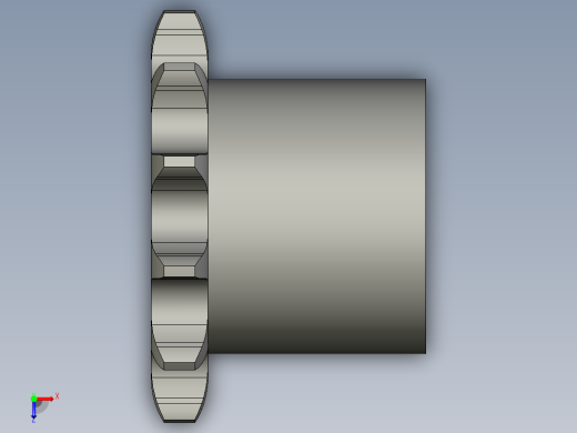 链轮08B-12螺旋轴俯视缩略图