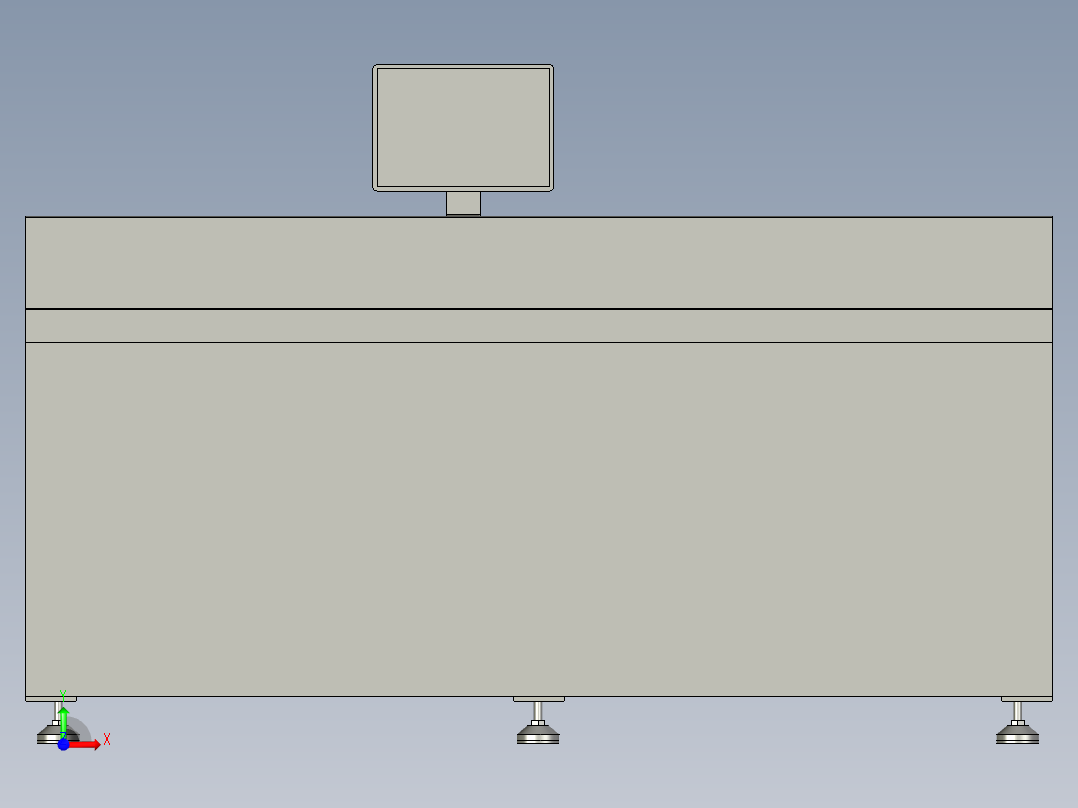 上下料流水线前视图