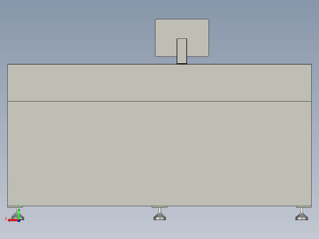 上下料流水线后视图
