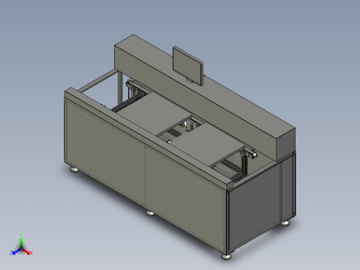 上下料流水线正等轴测缩略图