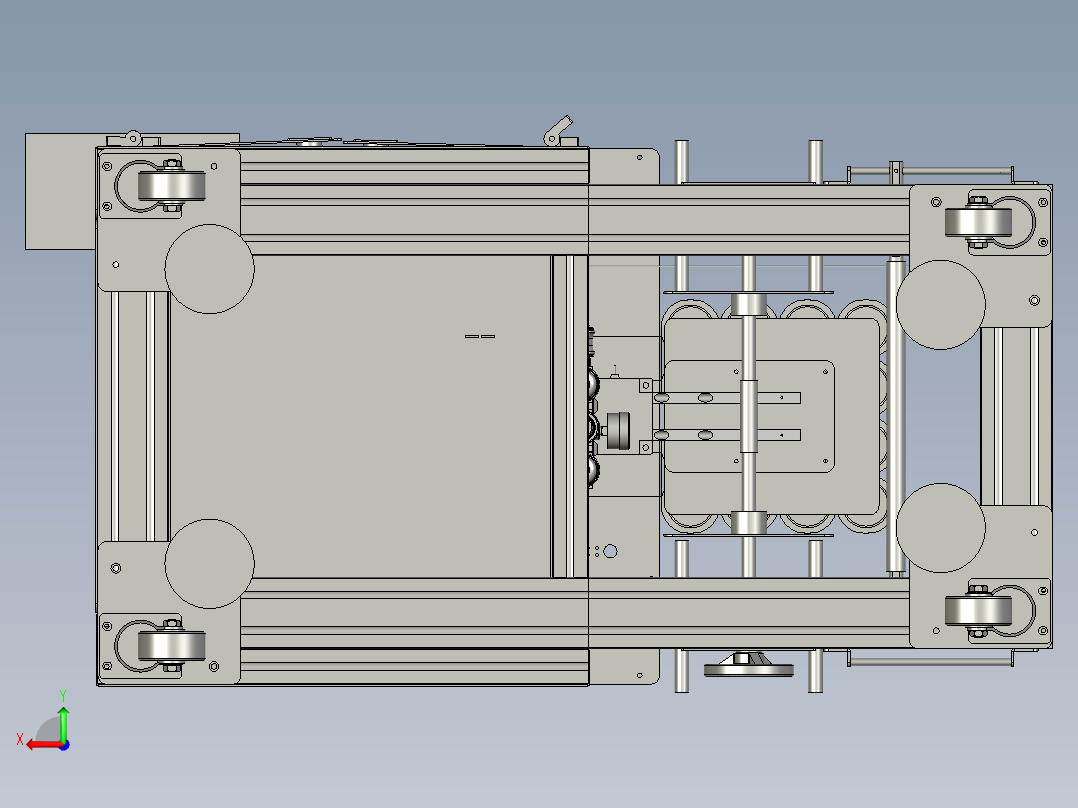 XX04-料仓装配后视图