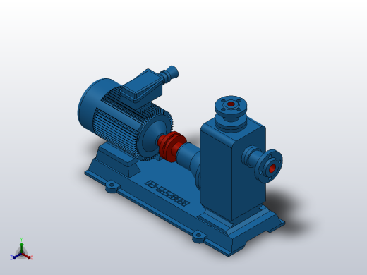 ZW系列无堵塞自吸泵[ZW32-9-30PB]正等轴测缩略图