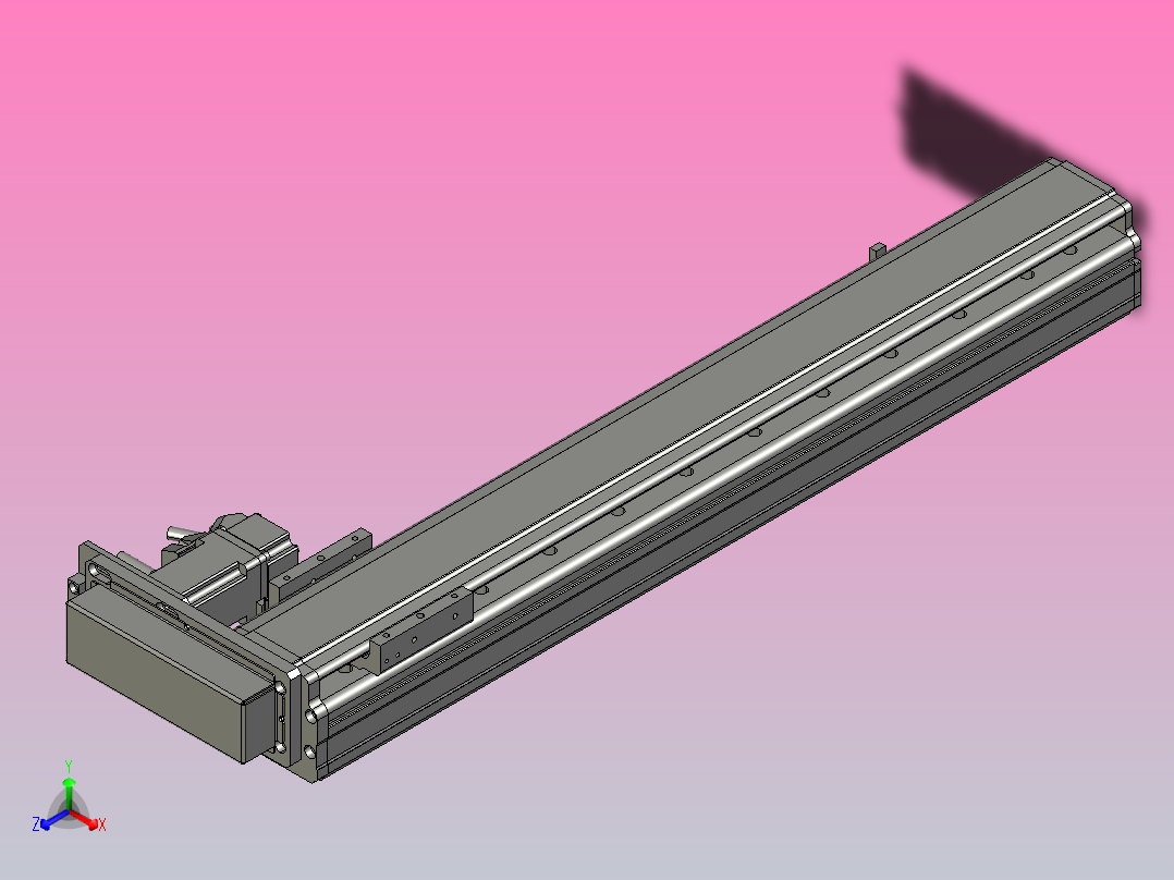 MT75BS半封闭丝杆滑台[MT75BS.L#.450.BR.P10.C3]主视图