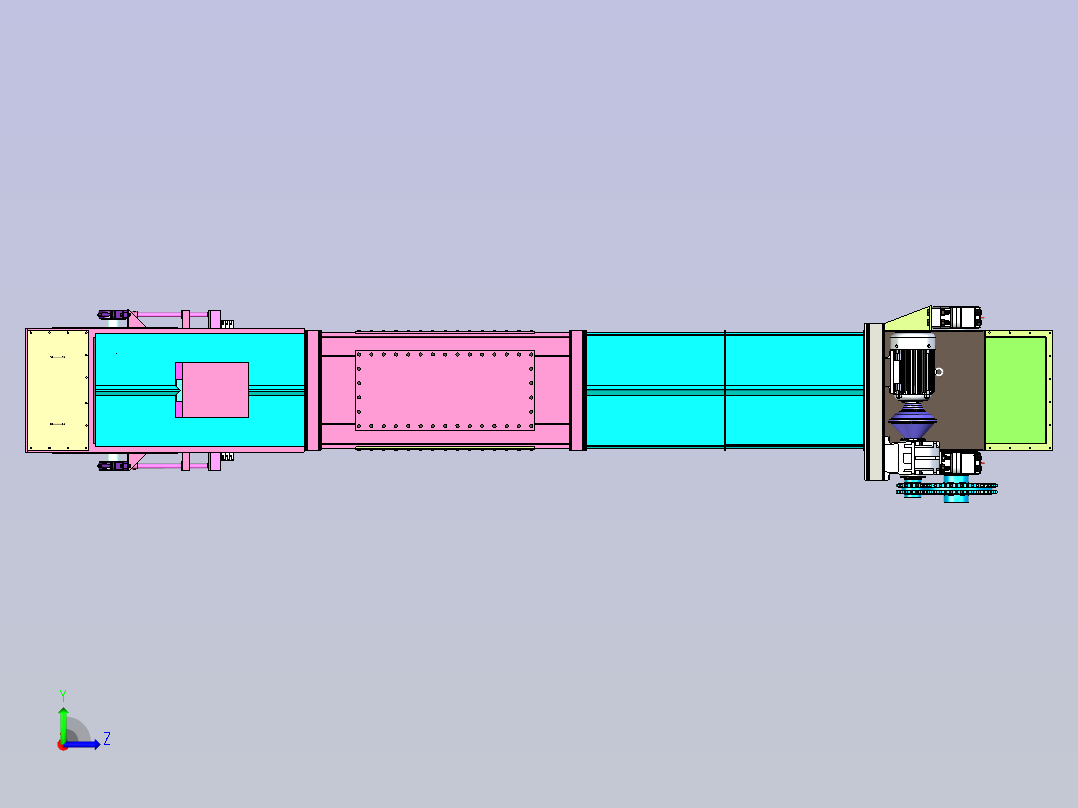 重负载提升设备设计左视图