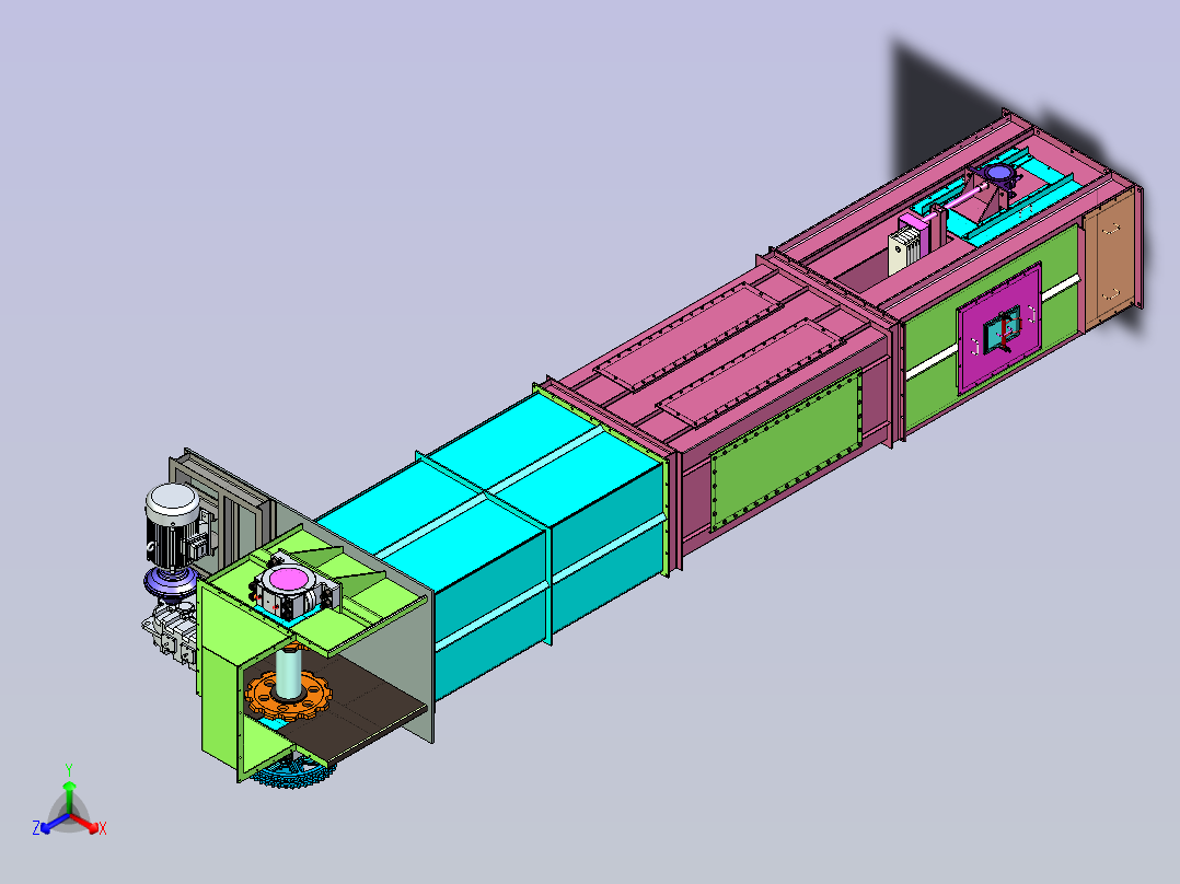 重负载提升设备设计正等轴测图