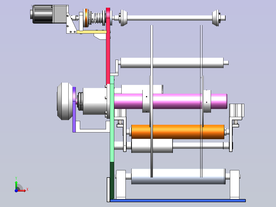 卷料收卷机构 1726683==wb70前视图