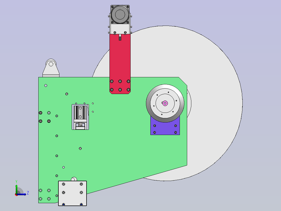 卷料收卷机构 1726683==wb70左视图