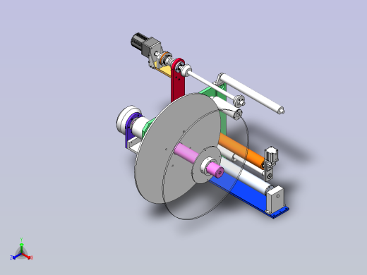 卷料收卷机构 1726683==wb70正等轴测缩略图