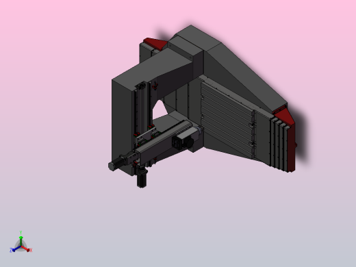 165-雕刻机（床身是铸件）正等轴测缩略图