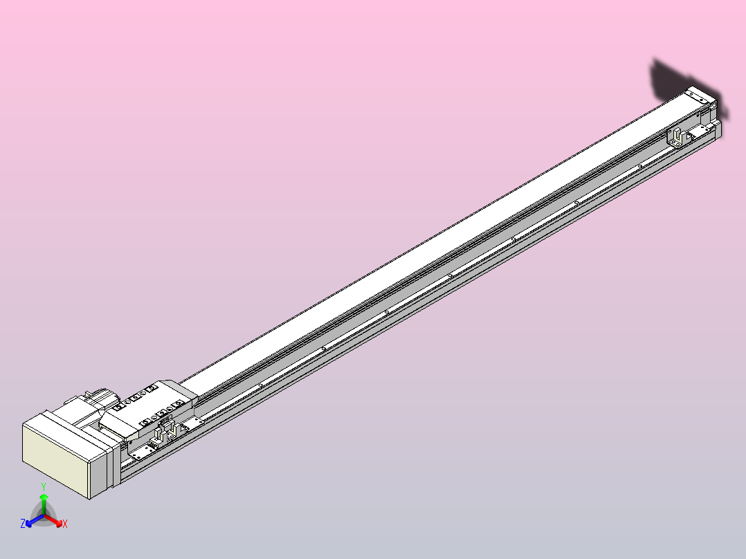 滚珠丝杠直线轴内置导轨TPA-GCR-50-1210C-L800-MR-M10-N3主视图