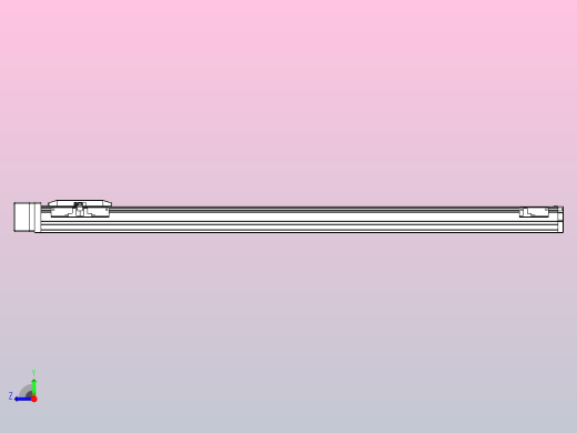 滚珠丝杠直线轴内置导轨TPA-GCR-50-1210C-L800-MR-M10-N3右视缩略图
