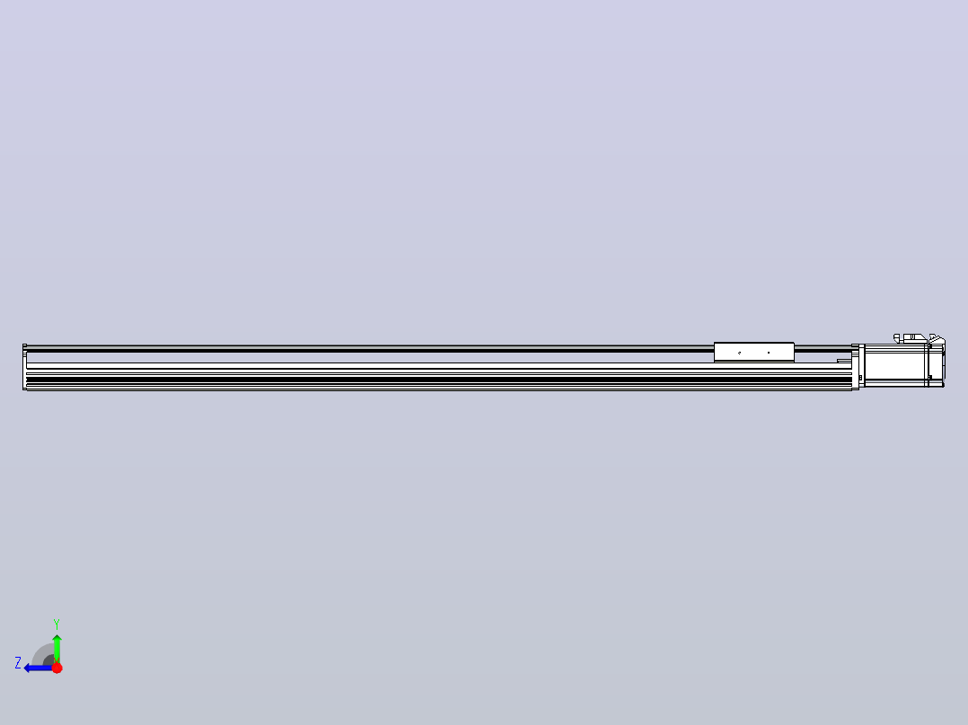 日规模组半封闭丝杆TPA-HNR-105D-1610C-L900-M-C-P40-N3右视图