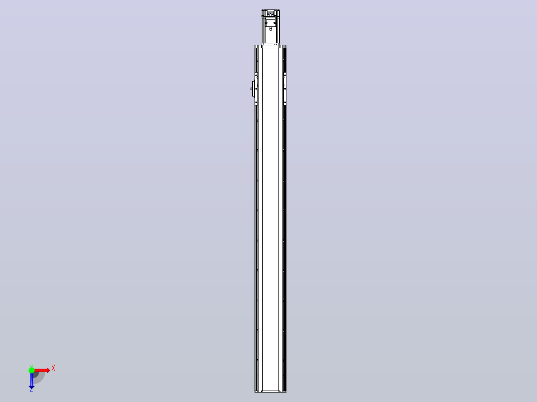 日规模组半封闭丝杆TPA-HNR-105D-1610C-L900-M-C-P40-N3俯视图