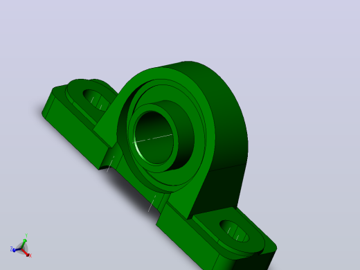 轴承座User Library-Bearing 1_00 PILLOW BLOCK_