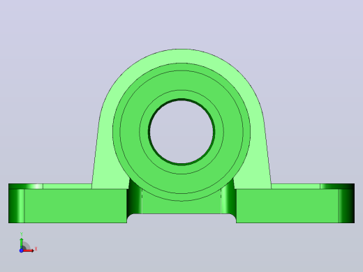轴承座User Library-Bearing 1_00 PILLOW BLOCK_前视缩略图