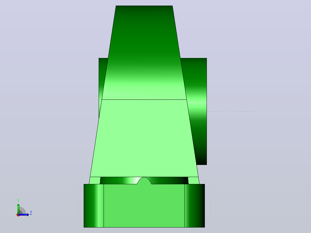 轴承座User Library-Bearing 1_00 PILLOW BLOCK_左视图