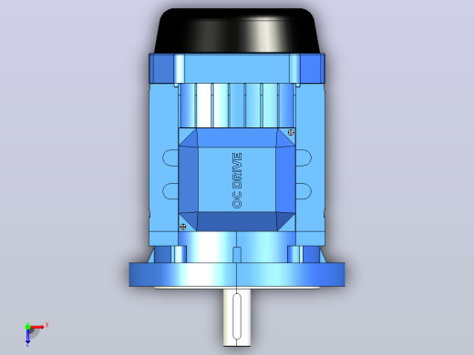 IM B5 H80-180(YE2、YE3)通用电机[YE2-132S1-2-B5]俯视缩略图
