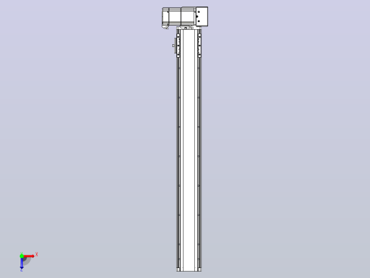 皮带直线轴半封闭可选导轨TPA-HNB-85D-90-L650-LU-Y-P20-N3俯视缩略图