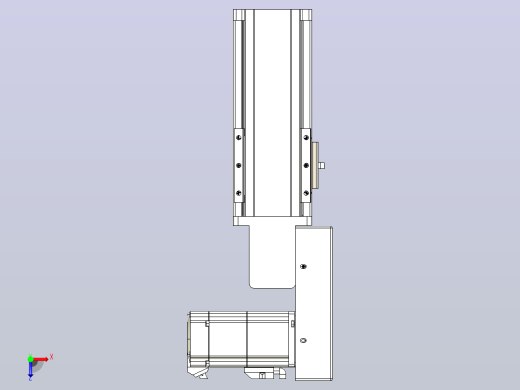 皮带直线轴半封闭可选导轨TPA-HNB-85S-90-L50-MR-C-P20-N3俯视缩略图