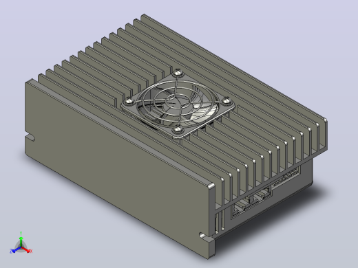 数字步进电机与驱动器DM2C-RS882AC_3D模型