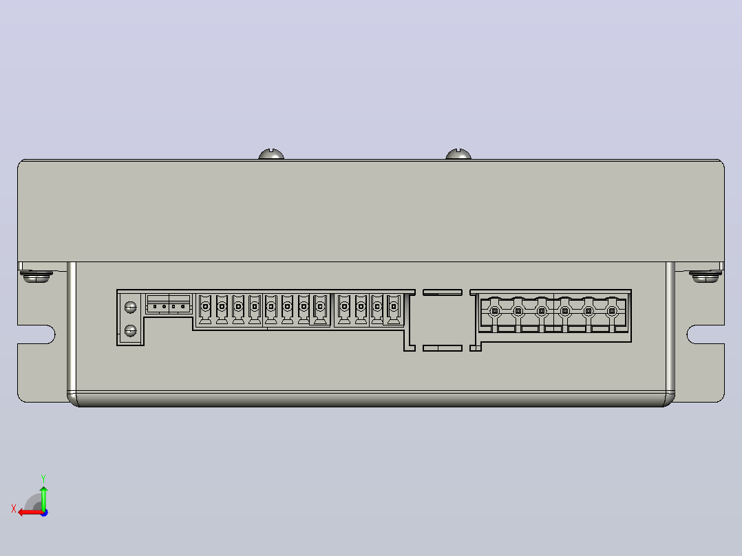 数字步进电机与驱动器DM2C-RS882AC_3D模型后视图