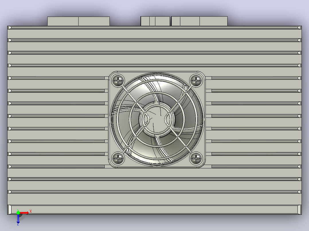 数字步进电机与驱动器DM2C-RS882AC_3D模型俯视图