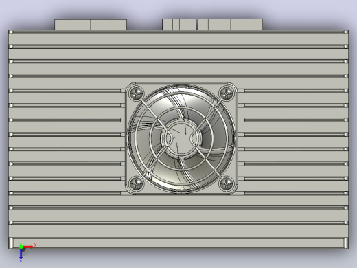 数字步进电机与驱动器DM2C-RS882AC_3D模型俯视缩略图