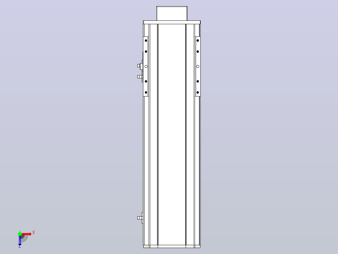 MTH14标准螺杆滑台[MTH14-L#-300-BM-P20-C3]俯视图