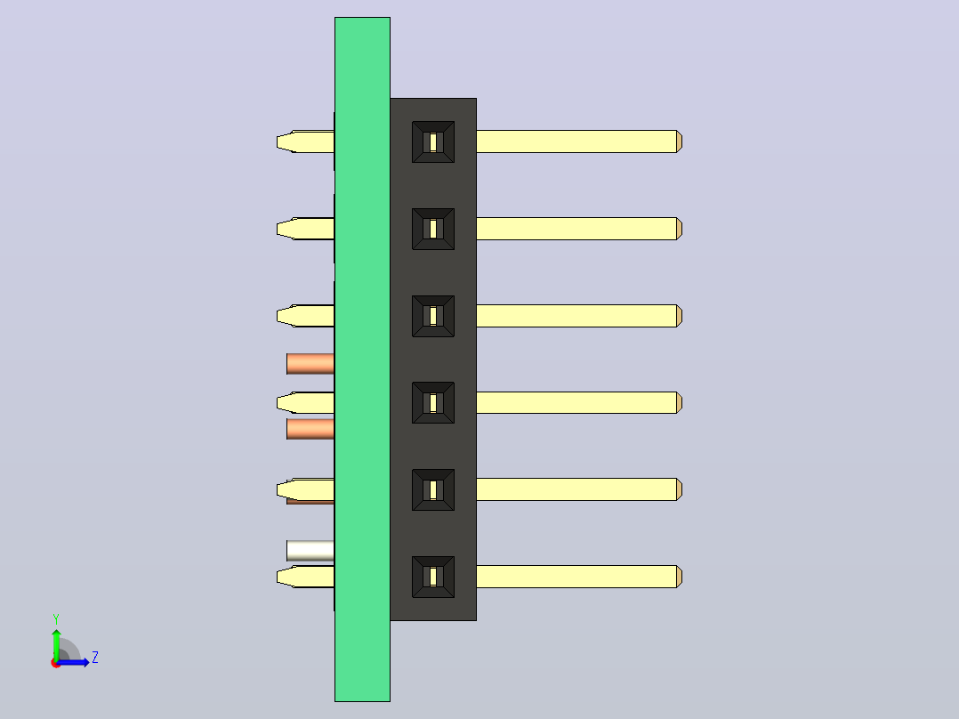 插头连接器5VoltDivider左视图