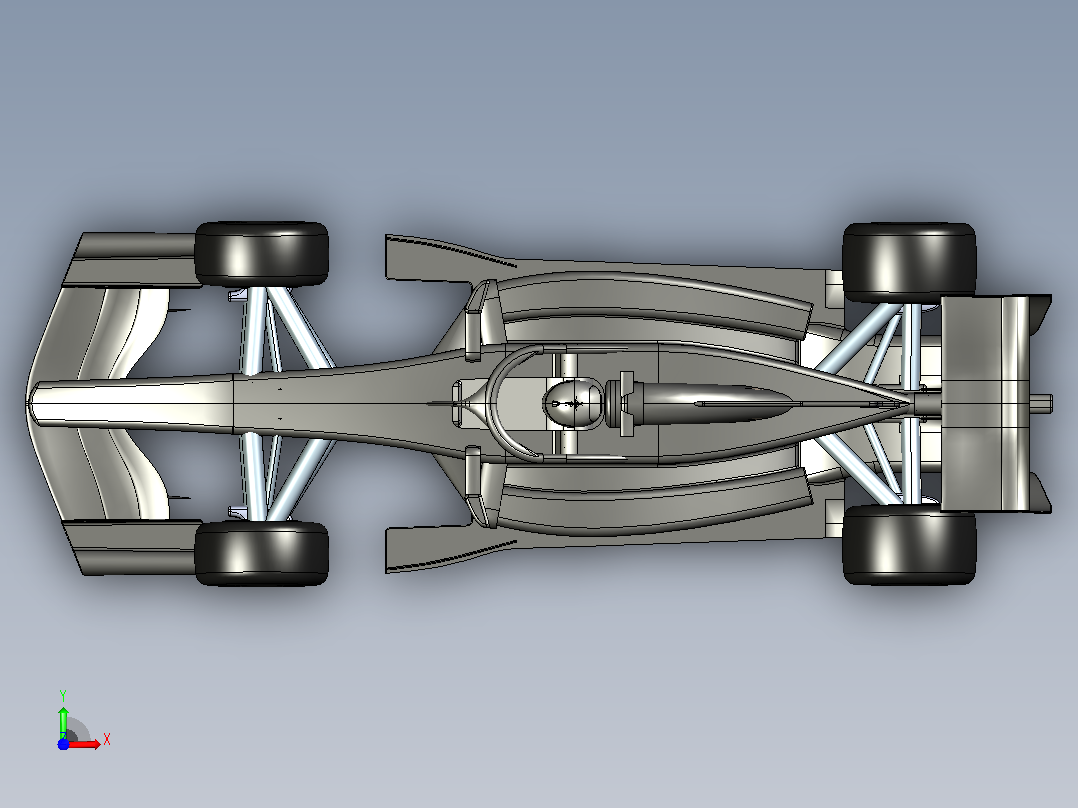 F1赛车前视图