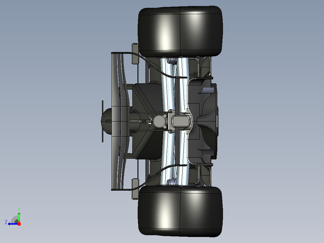F1赛车右视图